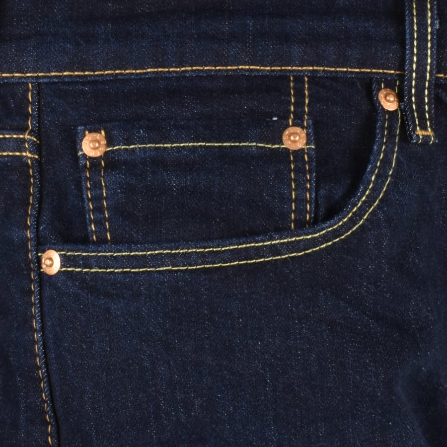 Levis 502 Tapered Dark Wash Jeans Blue